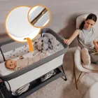 Lionelo, Leonie Plus, łóżeczko dostawne, beige sand