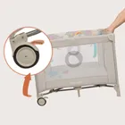 Lionelo, Mille Plus, kojec wielofunkcyjny, grey beige