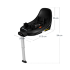 Lionelo, Moxie, baza do fotelika samochodowego, i-Size, Black