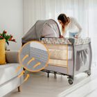 Lionelo, Sven Plus, łóżeczko turystyczne, Grey Scandi