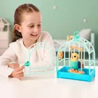 Little Live Pets, Mój Prawdziwy Ptaszek, Indie, ćwierkający ptaszek w klatce, zabawka interaktywna, niebieski