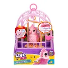 Little Live Pets, Mój Prawdziwy Ptaszek, Rosie, ćwierkający ptaszek w klatce, zabawka interaktywna, różowy