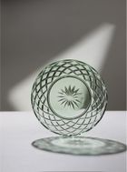 Lyngby Glas, talerze, Sorrento, 21 cm, 4 szt., zielone