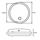 Maclean, lampa LED z czujnikiem ruchu, 10W, IP65, czarna