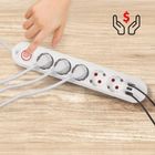 Maclean, listwa zasilająca, 5 gniazd, 3xUSB, 110-240V, AC 50/60HZ, 2.1A, 2500W, biała, 1,5m, MCE395 W