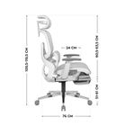 Mark Adler, Expert 9.3, fotel ergonomiczny, szary