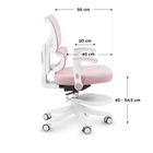 Mark Adler, Junior 5.3, fotel obrotowy, różowy