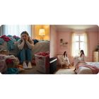 Massido, bambusowy kosz na pranie z pokrywą, 100l