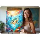 Massido, malowanie po numerach, żółwik, 40-50 cm