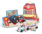Melissa & Doug, Psi Patrol, ciężarówka, drewniany pojazd z klockami