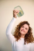 Mepal, EasyClip 2.0, pojemnik szklany na żywność, Nordic Sage, 1500 ml