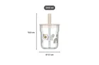 Mepal, Mio, Fairy Garden, szklanka dziecięca ze słomką, 12m+, 250 ml