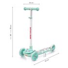 Meteor, Funny, hulajnoga 3-kołowa, miętowa