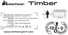 Meteor, Timber, śpiwór bawełniany, niebieski