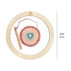 Micki, krosno okrągłe, ramka do tkania, zestaw kreatywny, 21 cm