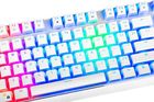 Modecom, Volcano Lanparty, Pudding Edition, klawiatura mechaniczna, biała RGB, niebieski przełącznik
