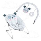 MoMi, Glossy, leżaczek bujaczek z wibracją, panda, 0-6m