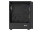 Natec, Fury Shobo SH4F RGB Midi Tower, obudowa komputerowa z oknem, czarna