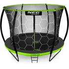 Neo-Sport, trampolina ogrodowa profilowana z siatką wewnętrzną, 14ft/435 cm