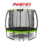 Neo-Sport, trampolina ogrodowa profilowana, z siatką wewnętrzną, 312 cm