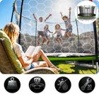 Neo-Sport, trampolina ogrodowa z siatką wewnętrzną i drabinką, 13ft/404 cm