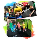 Neo-Sport, trampolina ogrodowa z siatką wewnętrzną i drabinką, 6ft/183 cm