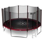 Neo-Sport, trampolina ogrodowa z siatką zewnętrzną i drabinką, 15ft/465 cm