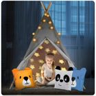 Nukido, namiot tipi dla dzieci ze światełkami, szary