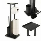Nuxio, Hylla, stojak na papier toaletowy i szczotkę do WC z półką na telefon, 65 cm
