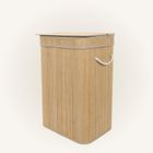 Nuxio, Luva, bambusowy kosz na pranie z pokrywą, 80l