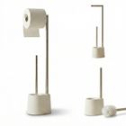 Nuxio, Stilk, stojak na papier toaletowy i szczotkę do WC, 63 cm
