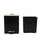 Nuxio, Zetru, wąski kosz łazienkowy z bambusem, 5l