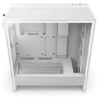 NZXT, H5 Flow, obudowa komputerowa, z oknem, RGB MIDI TOWER, biała