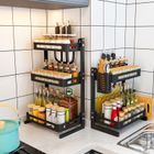 Organizer na przyprawy i akcesoria kuchenne, Loft, trzypoziomowy
