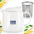 Orion, dzbanek z zaparzaczem do herbaty, porcelanowy, 650 ml