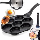 Orion, Grande, patelnia do jajek, 7 otworów, granitowa, 27 cm