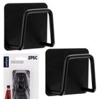 Orion, haczyk wieszak samoprzylepny, czarny, 4,8-4,8 cm, 2 szt.