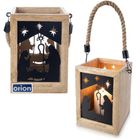 Orion, Mango, lampion na świeczkę, szopka, 14-14-20 cm