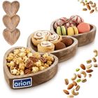 Orion, Mango, talerz na przekąski, drewniany, serce, 40-16 cm