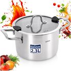 Orion, Venice, garnek stalowy z pokrywką, 18 cm, 2,3l