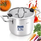 Orion, Venice, garnek stalowy z pokrywką, 18 cm, 3,5l