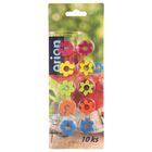 Orion, znaczniki na szklanki, kwiaty kolorowe, 10 szt.