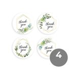 Ozdobne naklejki Thank You, wzór 2
