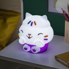 Paladone, Koci Domek Gabi, Cakey Cat SquishyGlo, lampka nocna, silikonowa, 15.3 cm