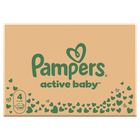 Pampers, Active Baby, pieluchy jednorazowe, rozmiar 4, 9-14 kg, 180 szt.