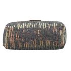 Peterson, kosmetyczka prostokątna, cekinowa, szara