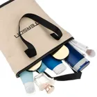 Peterson, kosmetyczka torba, tkanina syntetyczna, beżowo-czarna