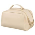 Peterson, kosmetyczka z podwójnym zamknięciem, beżowa
