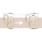 Peterson, plecak podróżny z siatkowaną przegrodą i paskami kompresyjnymi, ecru