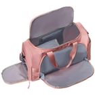 Peterson, torba weekendowo-podróżna z komorą boczną na buty, różowa